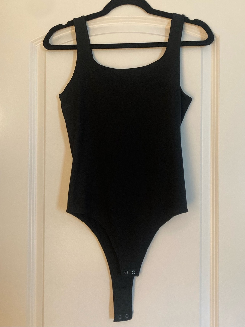 Hollister Black Sleeveless Snap-Bottom Bodysuit